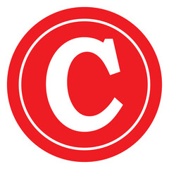 Set of Smart mark and trademark right icon collection with circle. Registered trademark symbol. Vector Illustration.