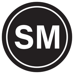 Copyright Icon Registered Icon Trademark icon Service mask Icon. Cm, r, sm, c, tm registration symbol set. Intellectual property right protected by business copyright or trademark registration vector