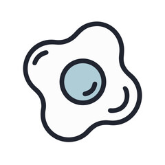 Fried Egg Illustration: Breakfast, Brunch, and Cooking Concepts