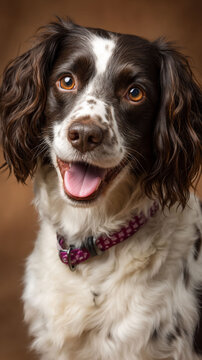 Portrait Springer Spaniel Happy Dog