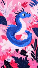 vector illustration of a dragon