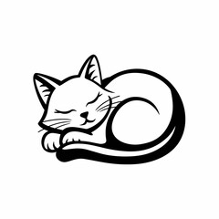 black cat on white background,  cat photo vector jpg, Logo, icon design, photo, wallpaper, theme.