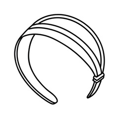 headband accessory outline