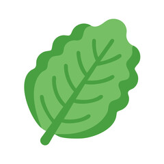 Single Green Leaf Graphic on Black Background