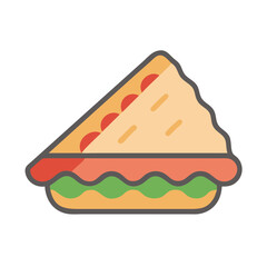 Delicious Icon Sandwich with Tomatoes and Fresh Lettuce