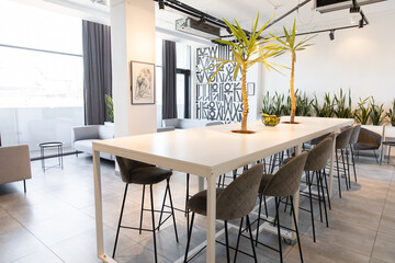Picture of an office premises with modern furniture and design
