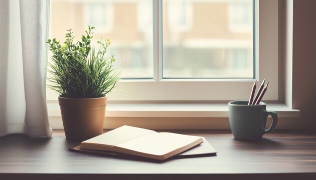 Inspiring Motivational Quote On Notebook In Workspace With Vintage Filter - A Powerful Message To Uplift And Energize In A Retro-Inspired Setting.