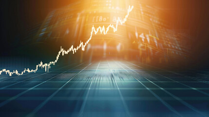 Upward trend graph illustration