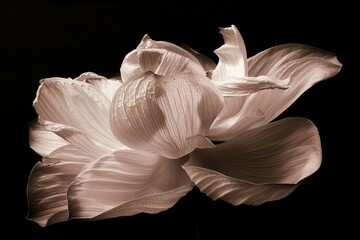 Softly lit, detailed close-up of a flower.