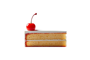 Delicious Two-Layered Cake with Cherry Topping A Sweet Treat for Any Occasion