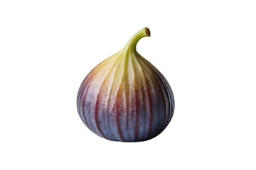 Fresh Ripe Fig Fruit Isolated on White Background A High-Resolution Image
