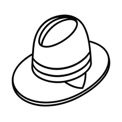 hat isolated on white background