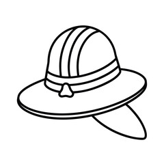 black hat isolated on white