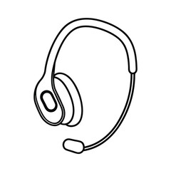 headphones isolated on white