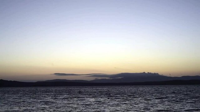 peru paracas bay at sunset pacific ocean at sunset 