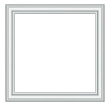 Decorative white baseboard and wooden square window frame closeup in empty room interior with clean molding detail