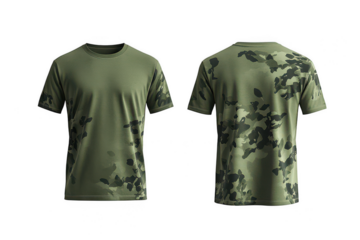 Stylish camo pattern t-shirt designed for outdoor adventures and casual wear in various environments and settings