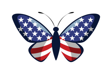 butterfly on white background