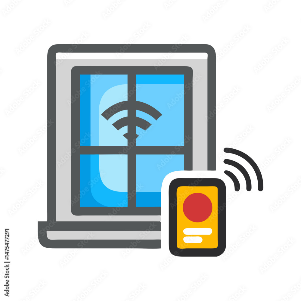Poster smart window, remote control. automated window open or close