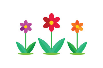 vector illustration of flowers