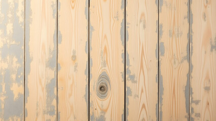 Obraz premium Distressed ladder pattern ash wood with weathered finish, warm amber tones, vintage charm, symmetrical under perfect lighting.