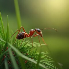 ant on grass