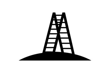 Ladder construction climbing tool equipment vector