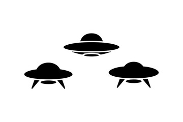 Ufo alien spaceship flying saucer vector graphic