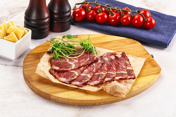Italian pork sausage - prosciutto crudo