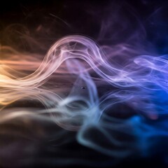 Obraz premium Light and vapor waves with reflections