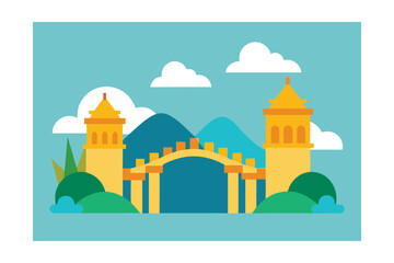 Vietnam Golden Bridge Icon