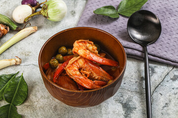 Thai Panang curry witn prawn