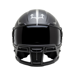 Fototapeta premium Stylish football helmet design for athletes.