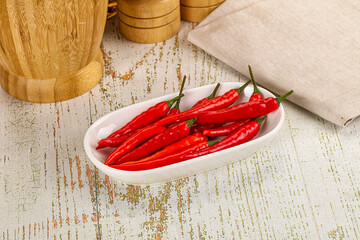 Red hot chili pepper heap