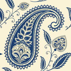 paisley floral pattern