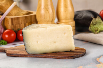 Sheep hard cheese Caprino Romano