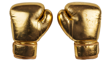 Golden Boxing Gloves 