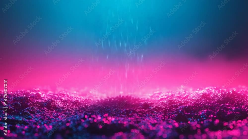 Poster abstract shimmering surface with vibrant blue and pink gradient background video loop