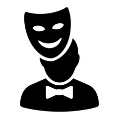actor icon on white background vector
Vector movie icon