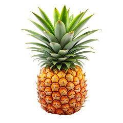 Fototapeta premium Pineapple Isolated On Transparent Background. High-Resolution Image. Pineapple PNG.