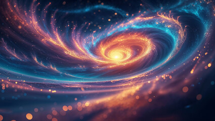 Swirling vortex of energy