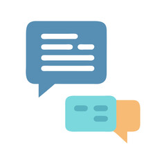Colorful Message Bubbles Symbolizing Communication and Conversation
