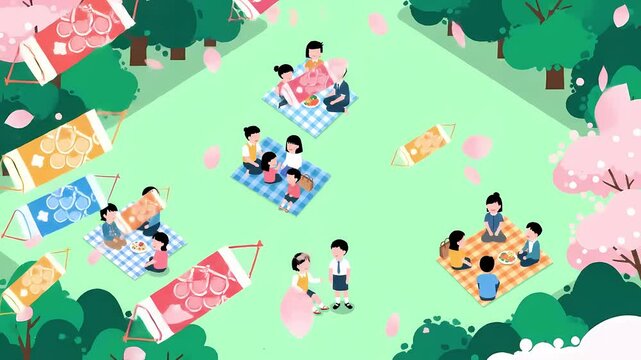 Spring Picnic in the Park: Family & Friends Gathering