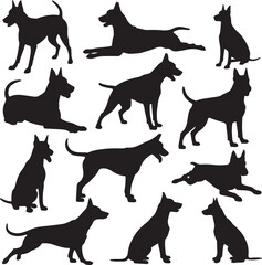 &ldquo;Dog Silhouette SVG Bundle | Pet Clipart, Paw Prints & Dog Breed Vectors for Shirts & Crafts&rdquo;

&ldquo;Dog Lover Vector Pack | Cute & Classic Dog SVGs for T-Shirts, Stickers, and DIY Projects&rdquo;