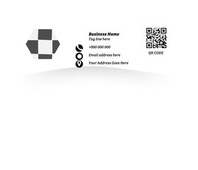 Creative A4 Business Email Signature Pack - Geometric Vector Templates for Annual Reports, Company Ads, and Promotional Covers