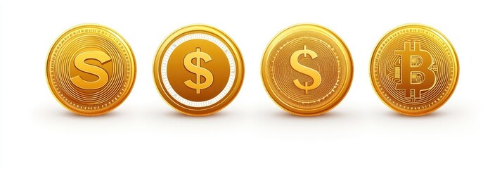 Gold Cryptocurrency Coins