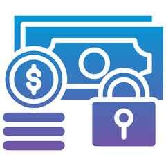 Fototapeta premium Secure Finance Icon