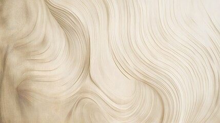Obraz premium Digital illustration of flowing, undulating lines in a warm beige tone.