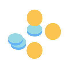 Modern Abstract Design with Geometric Shapes on Black Background