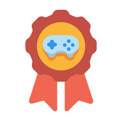 Gaming Achievement Badge, Winning Game, Competition Reward Concept